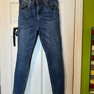 Wax Jean Women's Blue Ankle Jeans